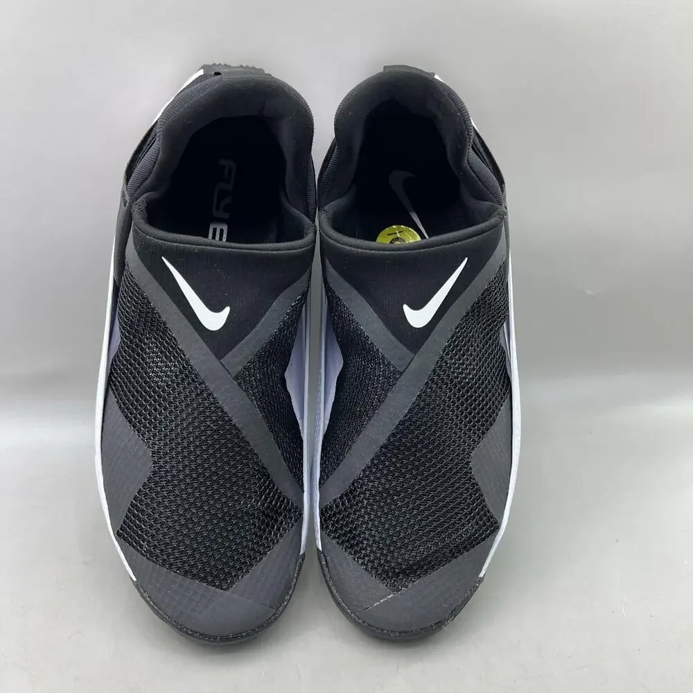 Nike Go FlyEase Running Shoes Women Size 9 Black White Comfort Slip On Sneakers